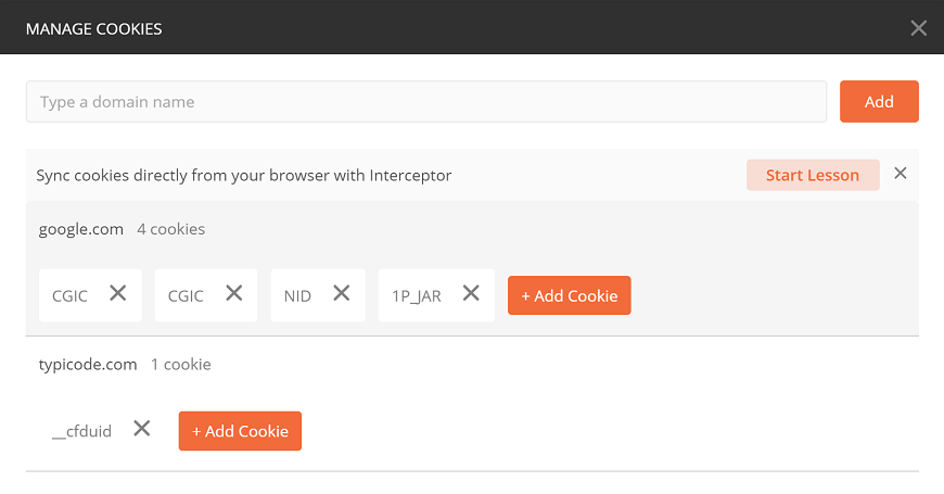 Cookies in Postman