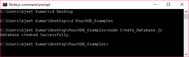 PouchDB创建数据库1