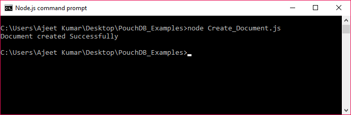 PouchDB创建文档1