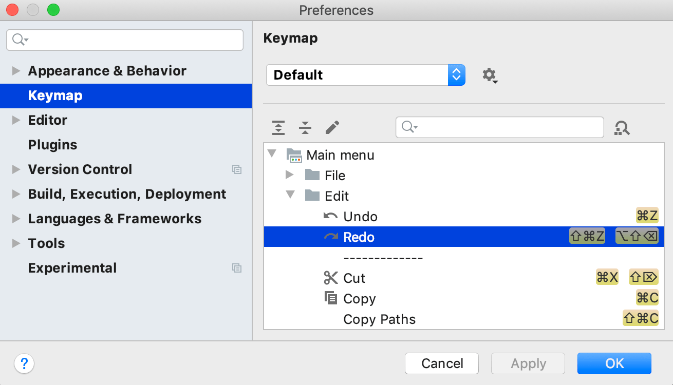 设置和添加Keymaps