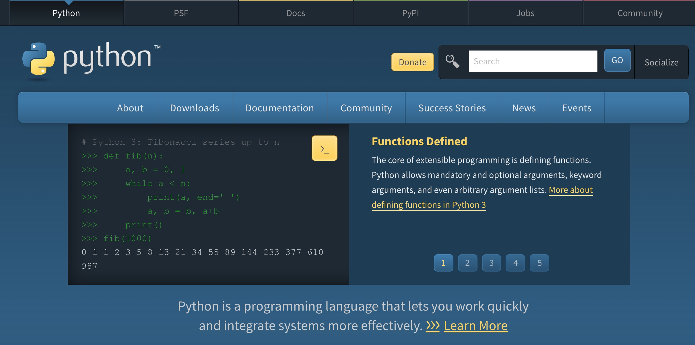 Python官网