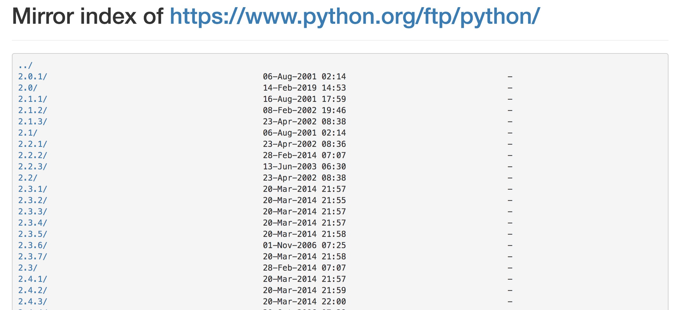 Python镜像下载