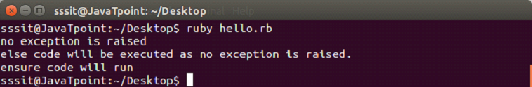 Ruby exceptions 5