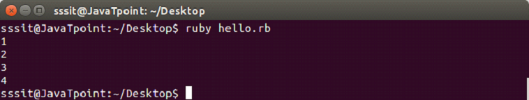 Ruby iterators 1
