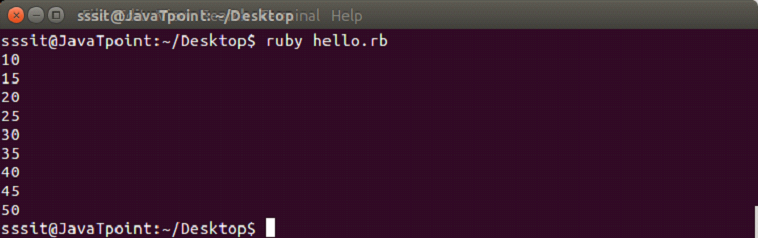 Ruby iterators 4
