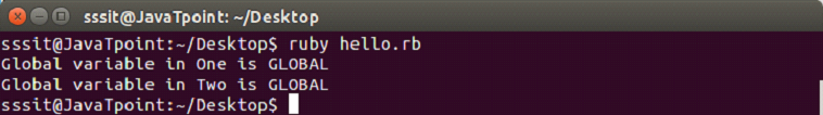 Ruby 变量 3