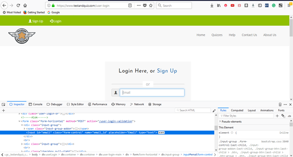Selenium CSS Selector-ID/Class and Attribute