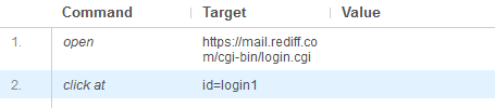 Selenium IDE-Located Strategies By ID