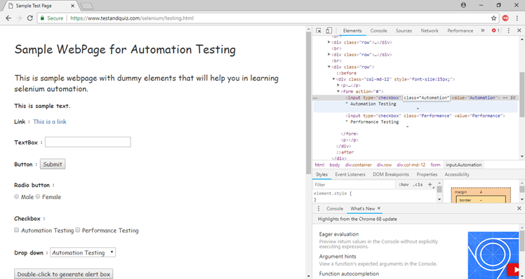 Selenium Webdriver Locating Strategies By Class Name