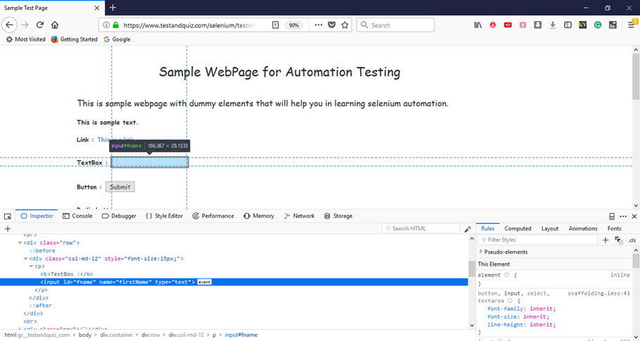 selenium webdriver按名称定位策略