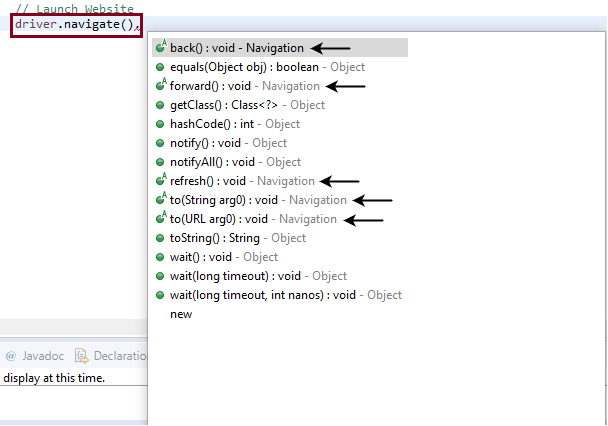Selenium WebDriver-导航命令