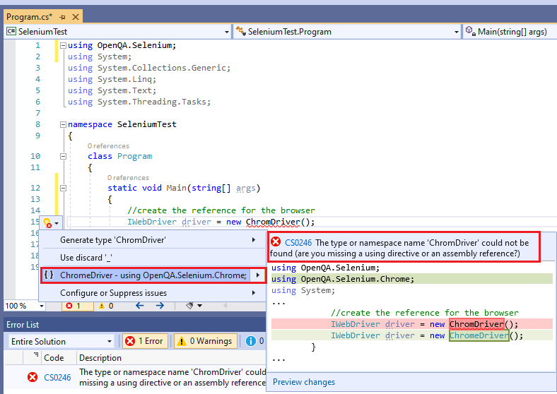 Selenium with C#教程