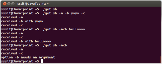 Linux Shell Scripting Get script options with getopts 4