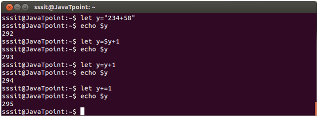 Linux Shell Scripting let command