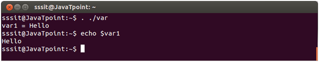 Shell Scripting Sourcing a file 2