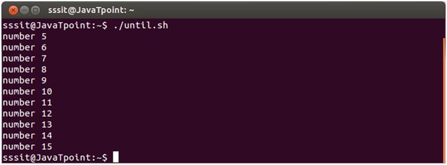 Linux Shell Scripting until loop 3