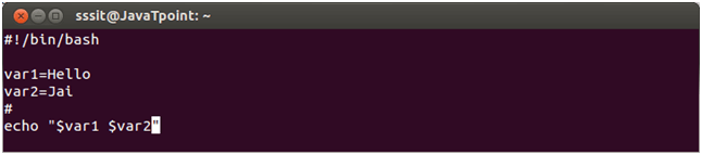 Linux Shell Scripting Variables 1