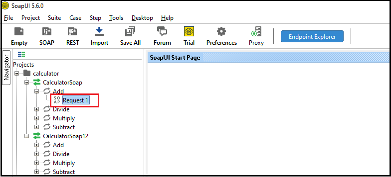 Create SOAP Project in SoapUI Tool