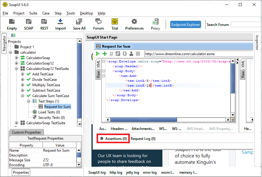 SoapUI Assertions