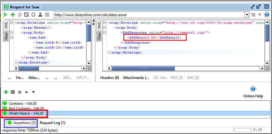 SoapUI Assertions