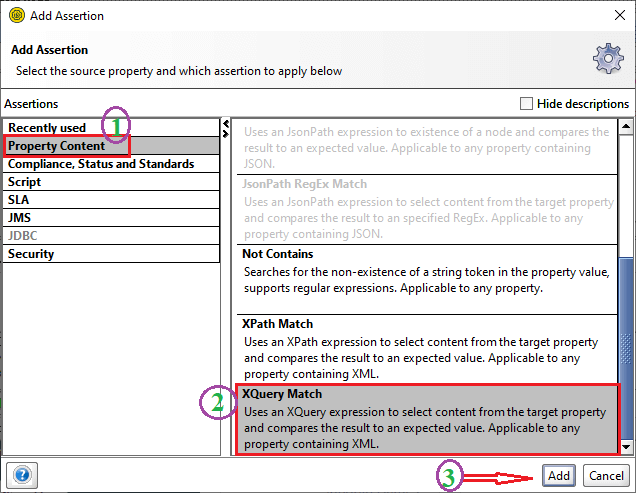 SoapUI Assertions