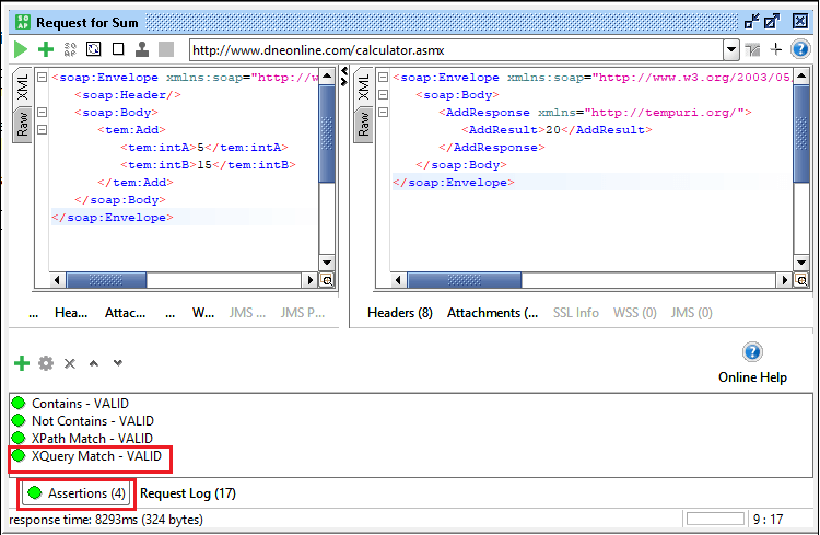 SoapUI Assertions