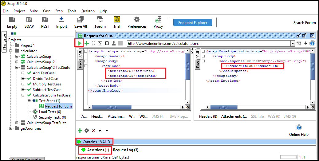 SoapUI Assertions