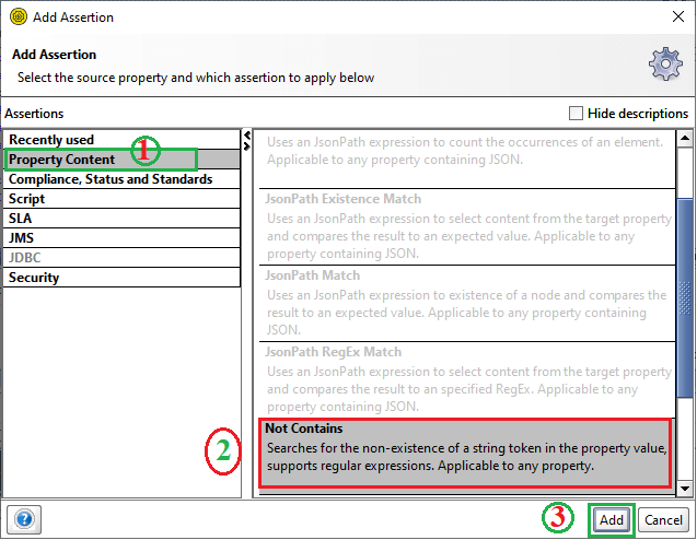 SoapUI Assertions