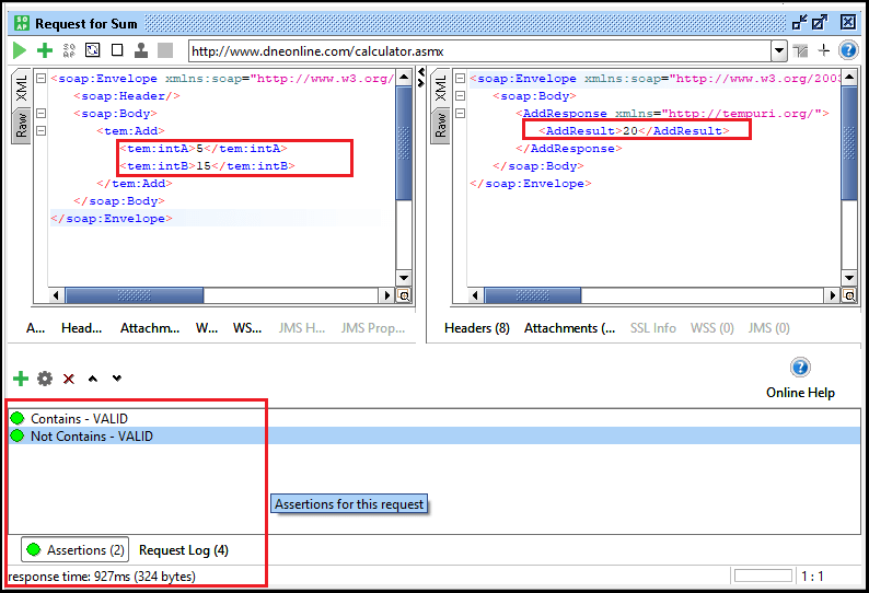 SoapUI Assertions