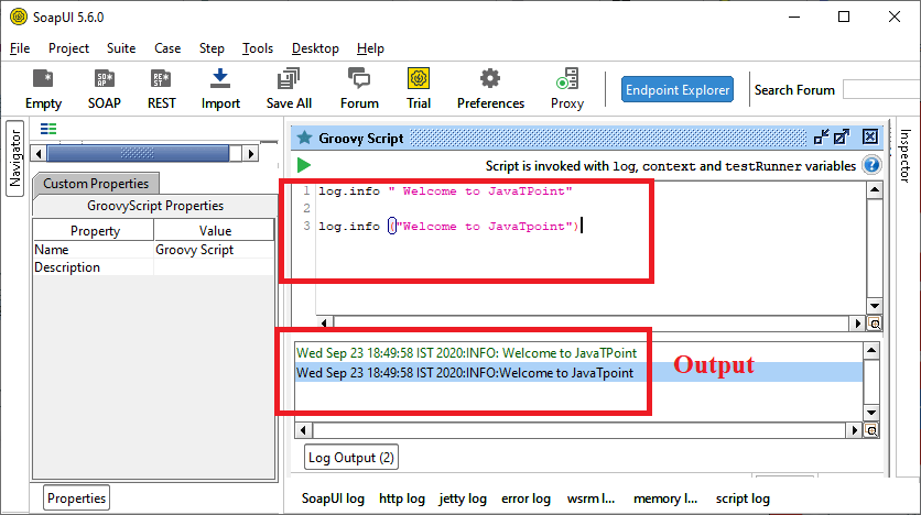 SoapUI Groovy Script