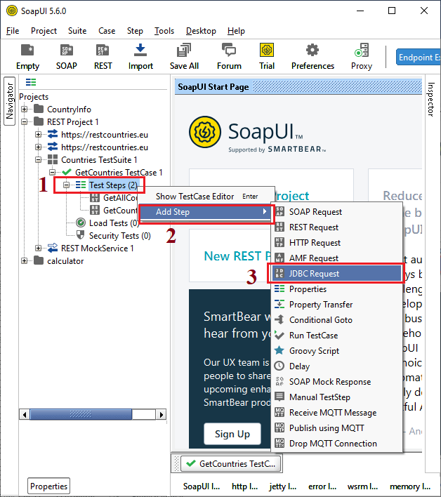 SoapUI JDBC