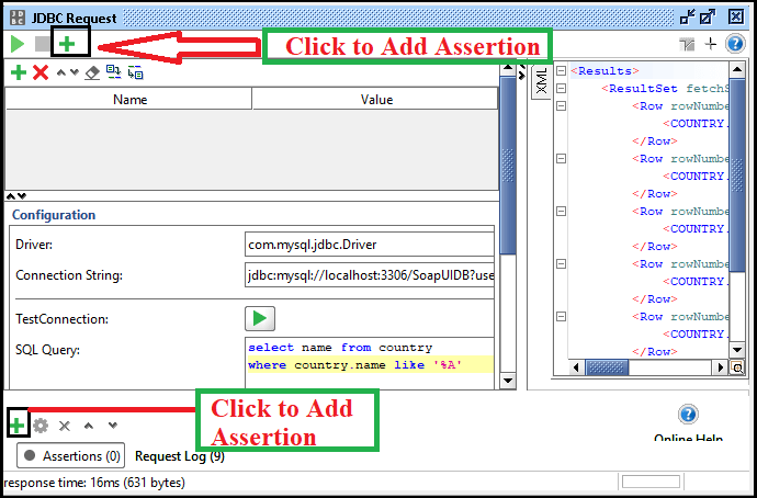 SoapUI JDBC