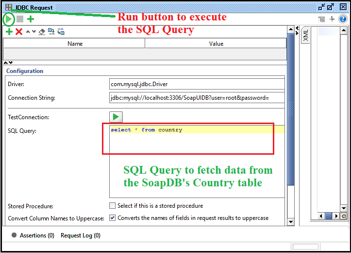 SoapUI JDBC