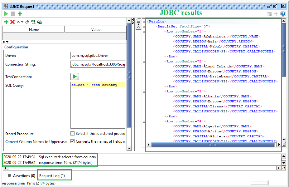 SoapUI JDBC