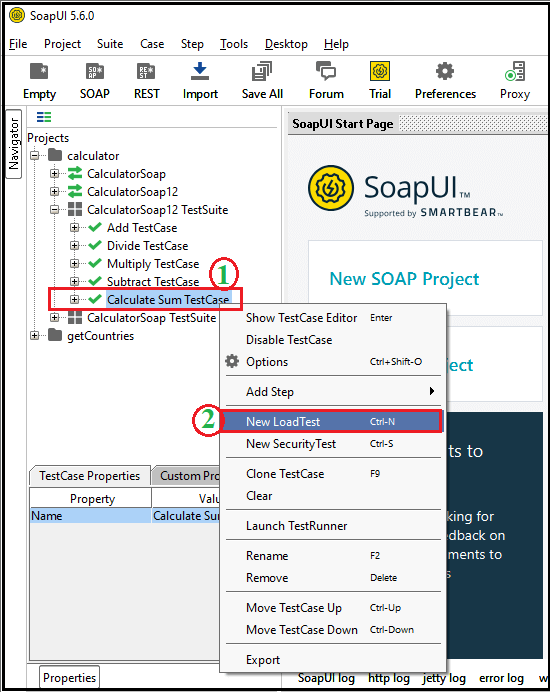 SoapUI Load Testing