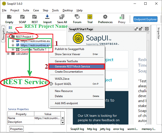 SoapUI Mock Service