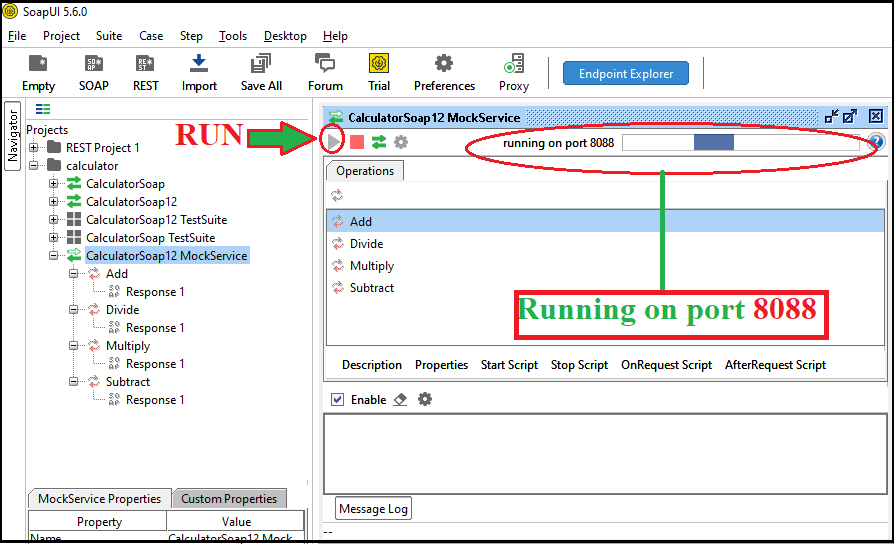 SoapUI Mock Service