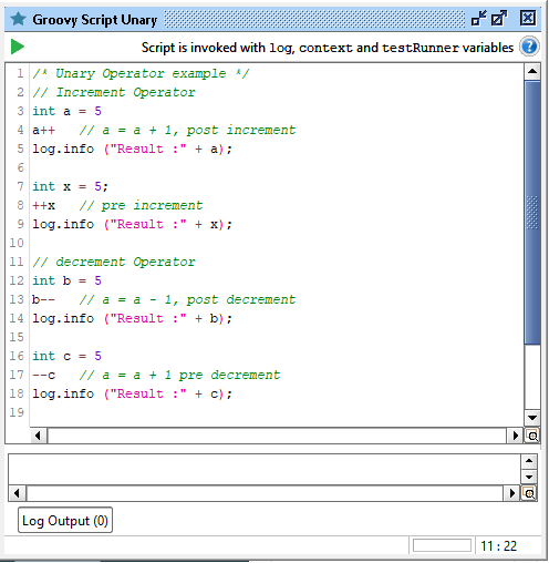 SoapUI Operator Using Groovy Script