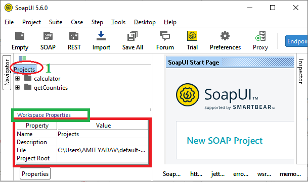 SoapUI Properties