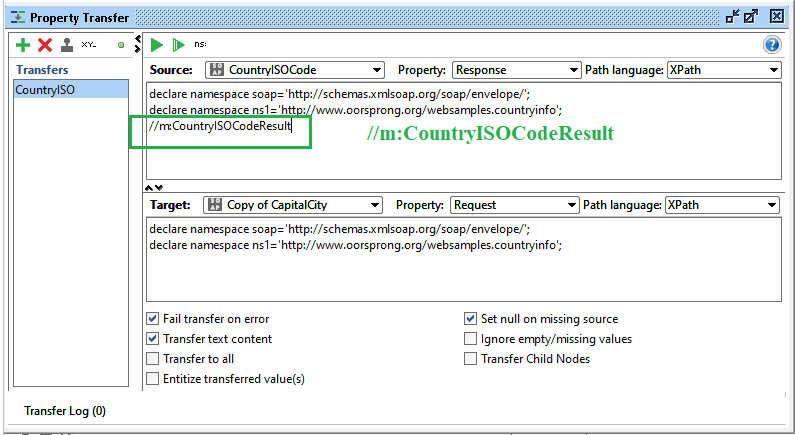 SoapUI Property Transfer