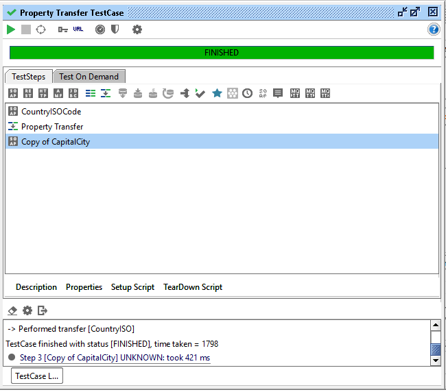 SoapUI Property Transfer