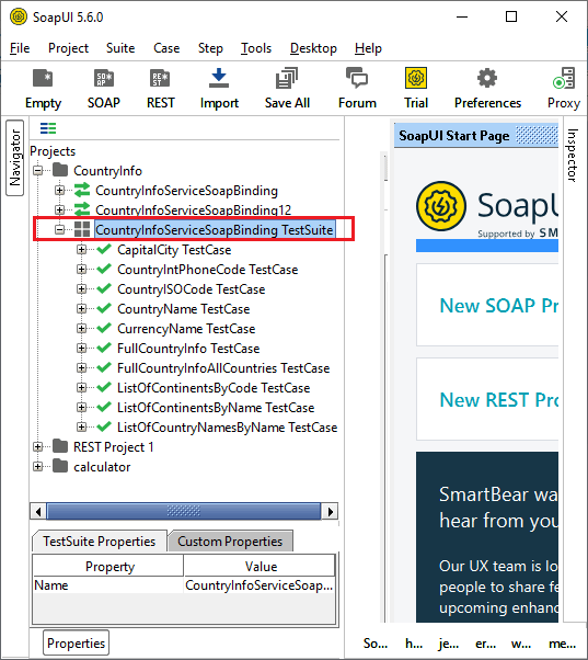 SoapUI Property Transfer