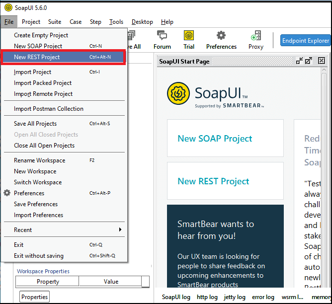 SoapUI REST Web Service