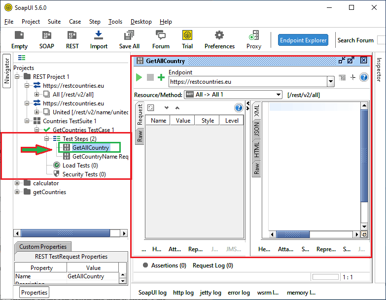 SoapUI REST Web Service