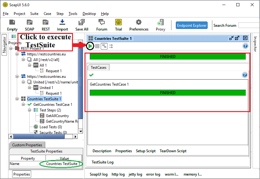 SoapUI REST Web Service