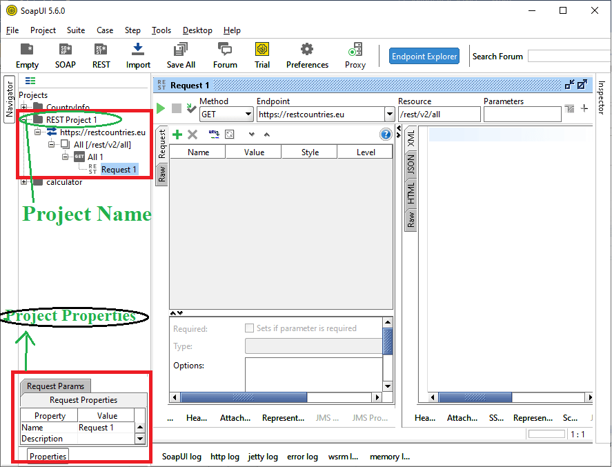 SoapUI REST Web Service