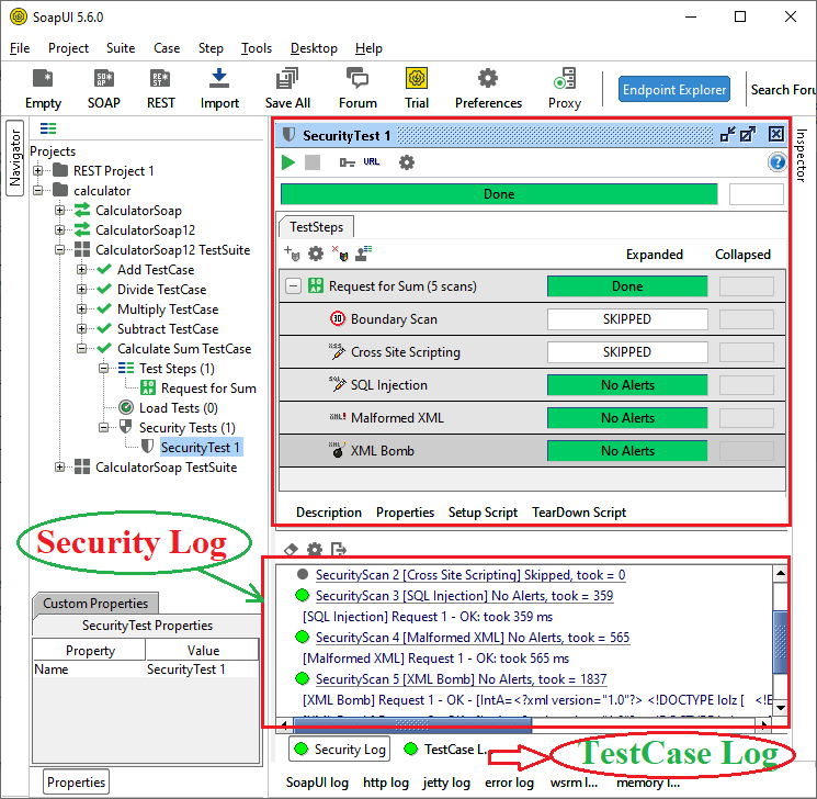 SoapUI Security Test