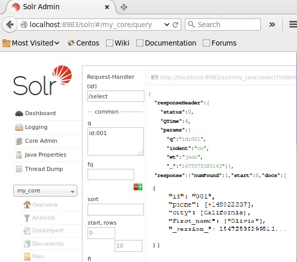 在 Apache Solr 中查询数据