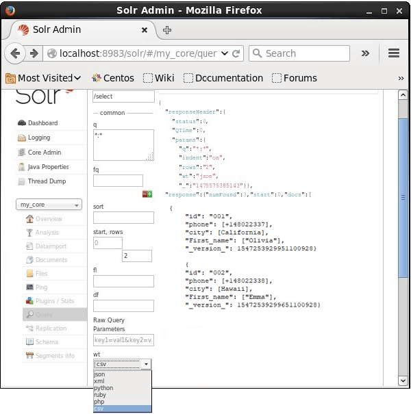 Querying Data in Apache Solr