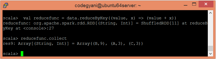 Spark reduceByKey Function